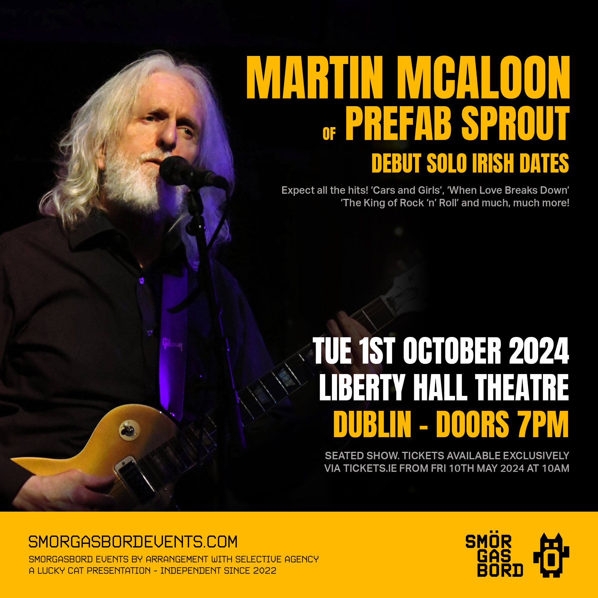 Martin McAloon (Prefab Sprout) Liberty Hall Theatre